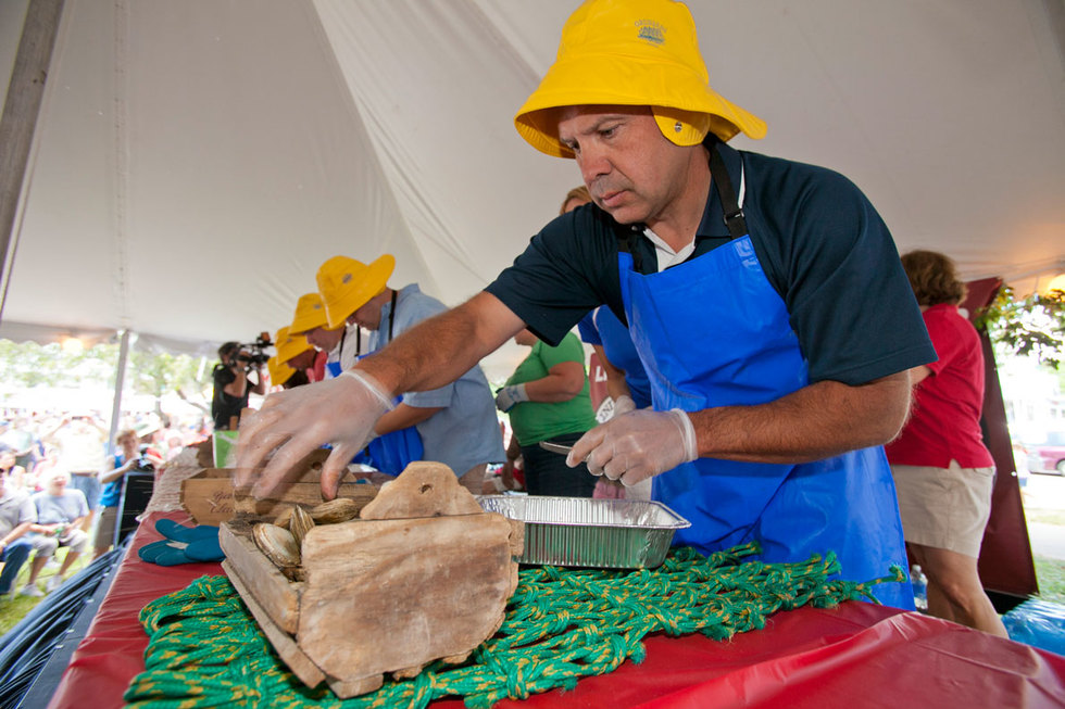 Shuckers at the Yarmouth Clam Festival in Yarmouth, ME