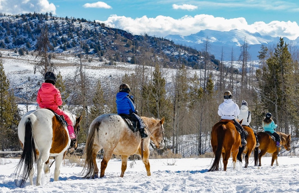 Family winter vacation ideas without skiing: C Lazy U Ranch, Colorado